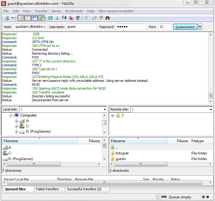 FileZilla FTP
